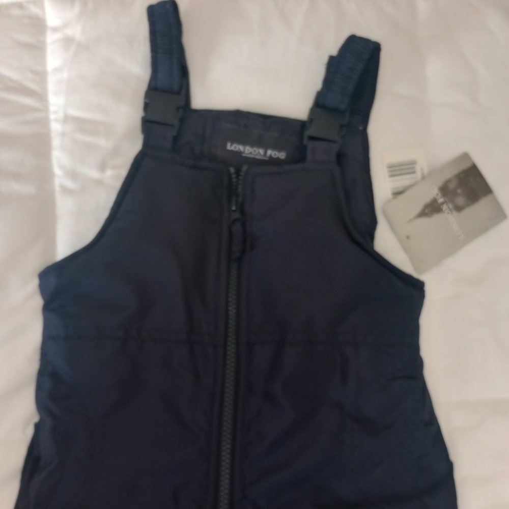 Navy blue snow overall pants